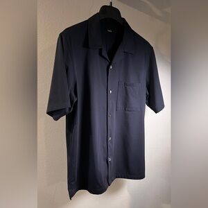 Theory Men's Dark Blue Button Down